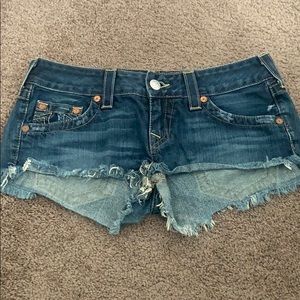 Distressed Jean shorts